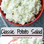 Summer gatherings are not complete without a simple, delicious Classic Potato Salad recipe. This one is so easy, you'll be making it all year round!