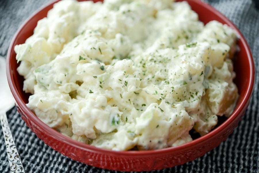 A close up of Classic Potato Salad