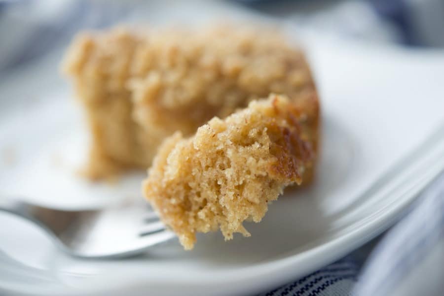 A close up of Coffee cake 