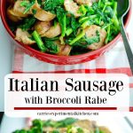 Italian Sausage with Broccoli Rabe is one of our family's favorite meals. It's quick to make, delicious, inexpensive and super easy!