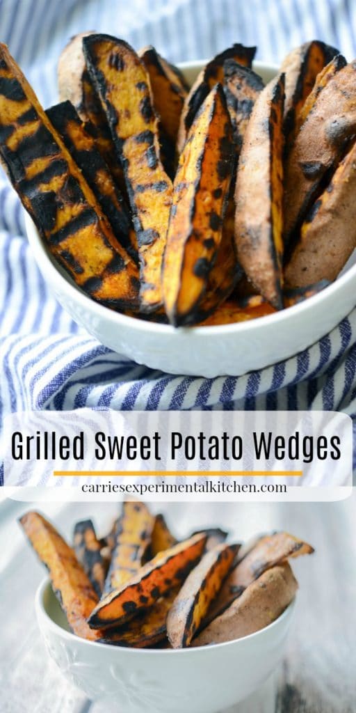These Grilled Sweet Potato Wedges made with three ingredients are quick and easy to make, they will be your new favorite Summer side dish. 