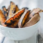 Grilled Sweet Potato Wedges Horizontal