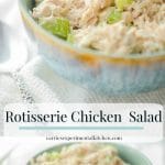 A close up of Rotisserie Chicken Salad on a table