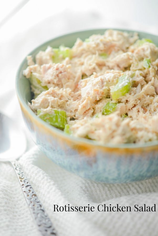 A close up of Rotisserie Chicken Salad