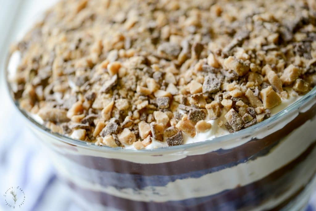 Dark Chocolate Heath Bar Trifle Horizontal