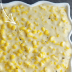 a bowl of creamed corn