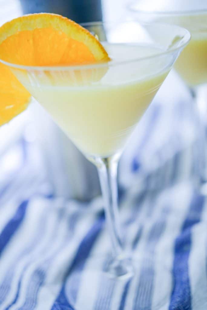 close up of a Creamsicle Martini