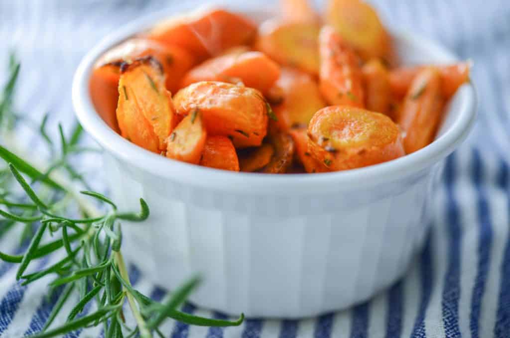 Rosemary Roasted Carrots in a bowl