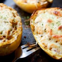 Sun Dried Tomato and Basil Spaghetti Squash horizontal