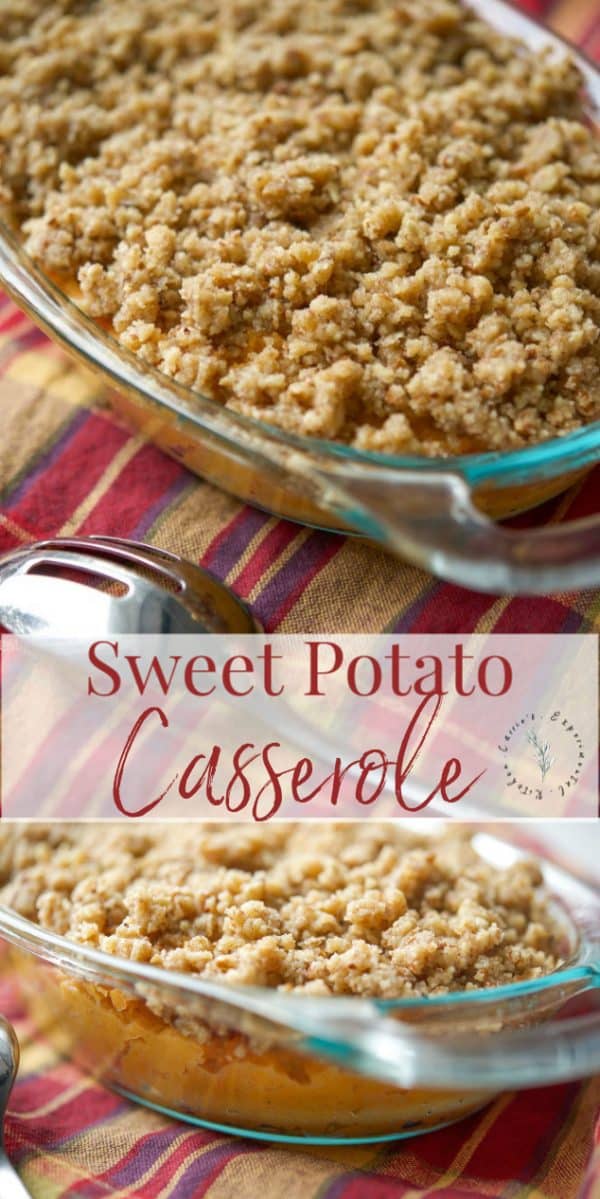 Sweet Potato Casserole with a Buttery Brown Sugar Pecan Crust