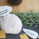 Rosemary Chianti Cheese Ball made with three types of cheese, Italian Chianti and fresh rosemary makes a tasty appetizer any time of year.