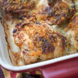 Baked Deviled Chicken Thighs