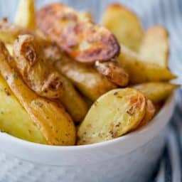 Greek Roasted Fingerling Potatoes