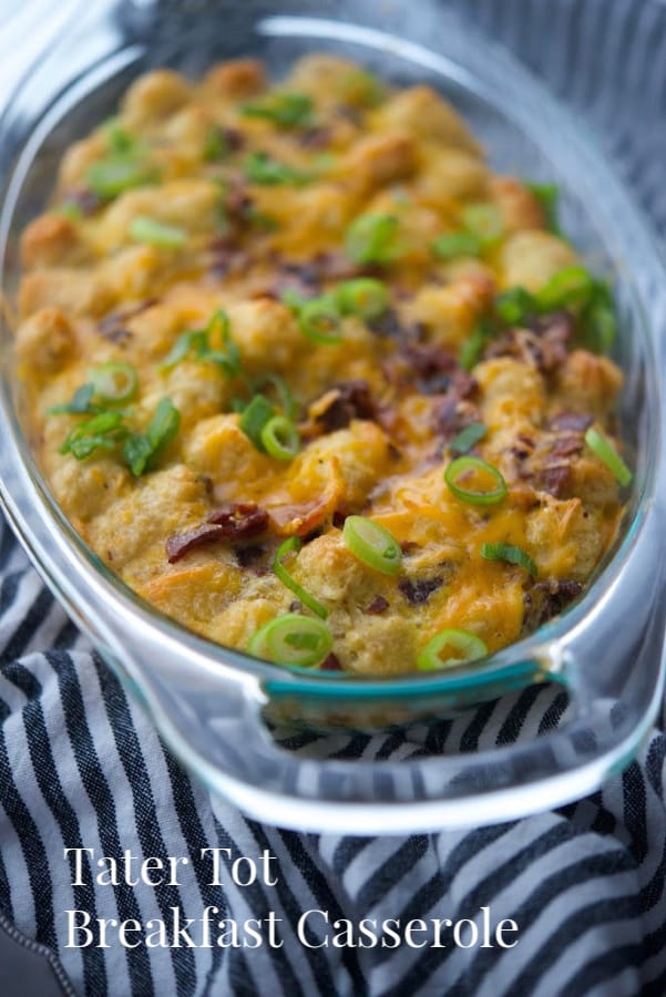 Close up of Tater to Breakfast Casserole