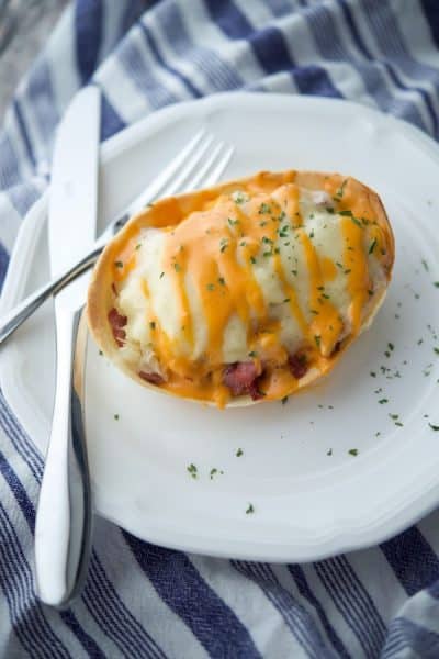 Reuben Taco on a plate