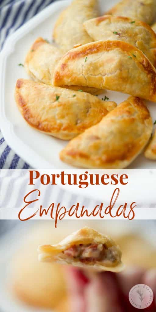 Close up of Portuguese Empanadas with Chorizo