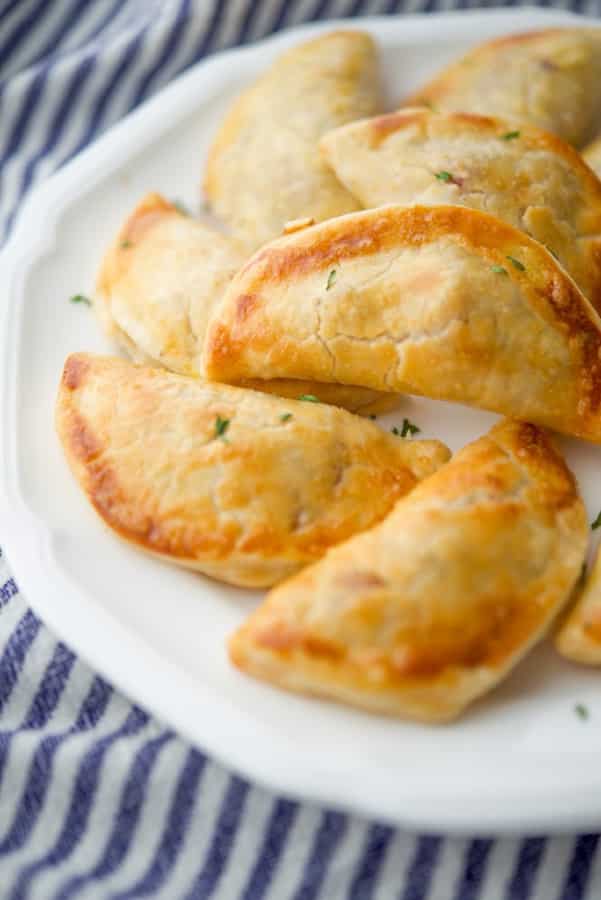 A plate of Portuguese Cheese Empanadas