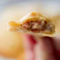 A close up of Portuguese Empanadas