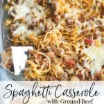 Spaghetti Casserole with ground beef