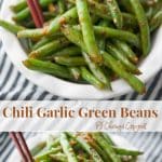 Chili Garlic Green Beans with an Asian flare are one of PF Changs most popular side dishes. Now you can make these tasty vegetables at home!