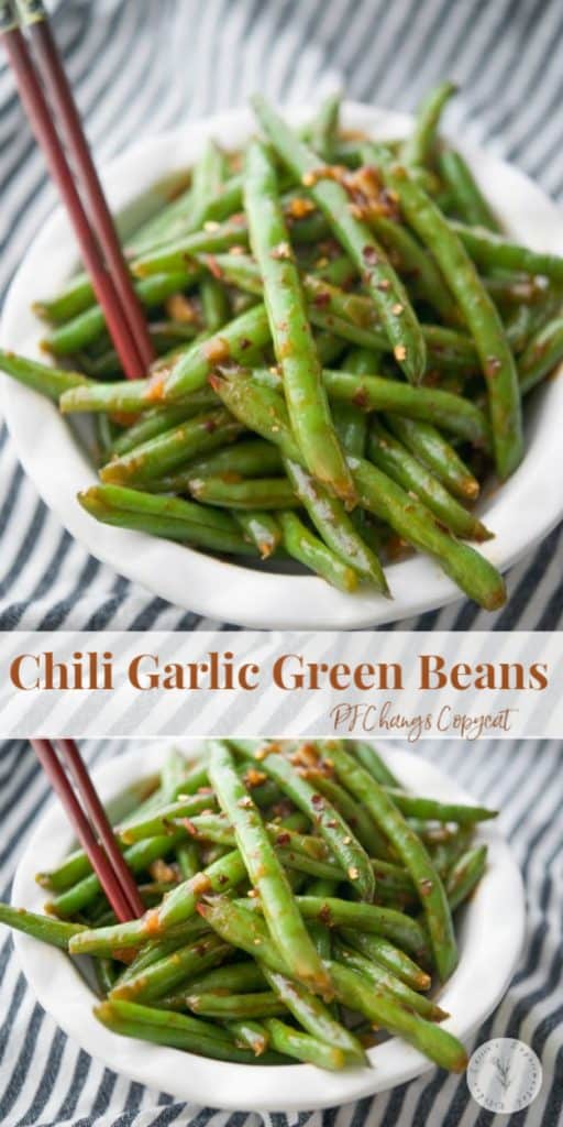 Chili Garlic Green Beans with an Asian flare are one of PF Changs most popular side dishes. Now you can make these tasty vegetables at home!