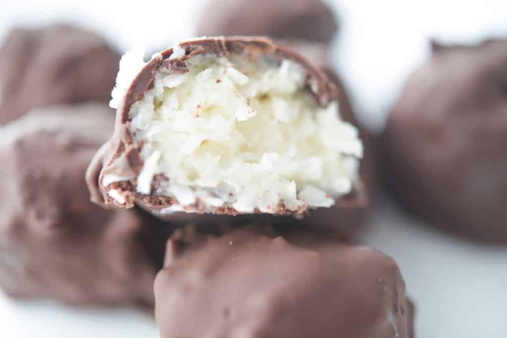 Dark Chocolate Coconut Truffles