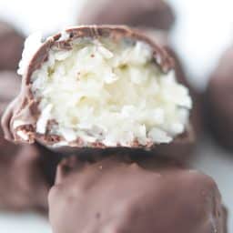 Dark Chocolate Coconut Truffles