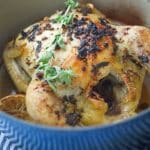 Dutch Oven Whole Roasted Greek Chicken
