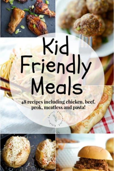 Getting kids to eat is hard! That's why this list of Kid Friendly Meals will make weeknight dinner planning a little bit easier.