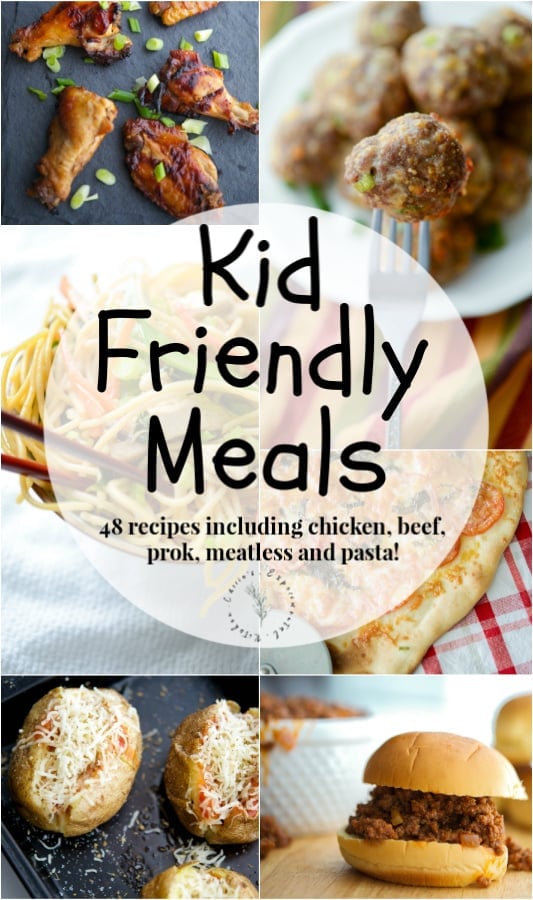 Getting kids to eat is hard! That's why this list of Kid Friendly Meals will make weeknight dinner planning a little bit easier.