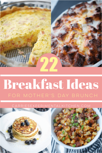collage of breakfast recipes for brunch