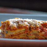 a plate of zucchini parmesan