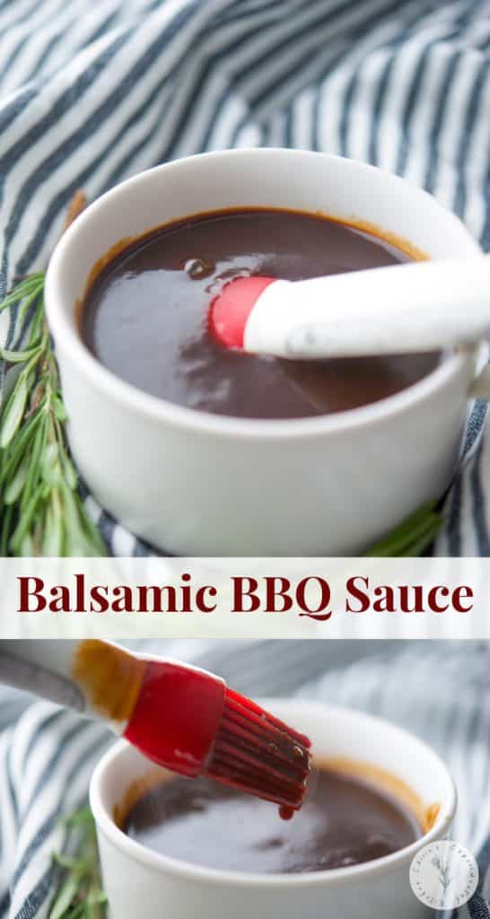 Balsamic BBQ Sauce collage. 