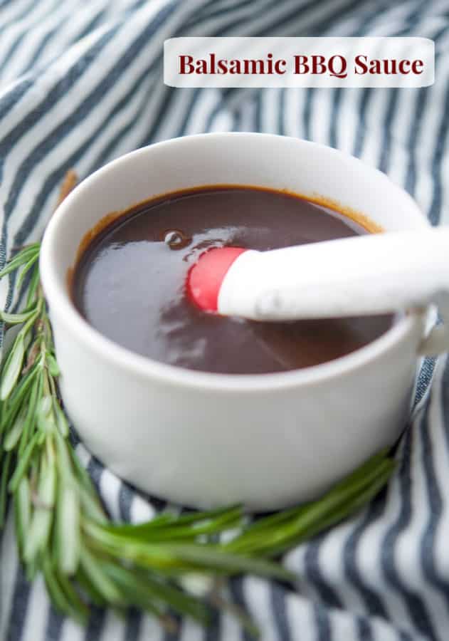 A close up of balsamic bbq sauce. 