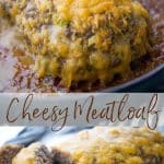 Cheesy meatloaf collage photo