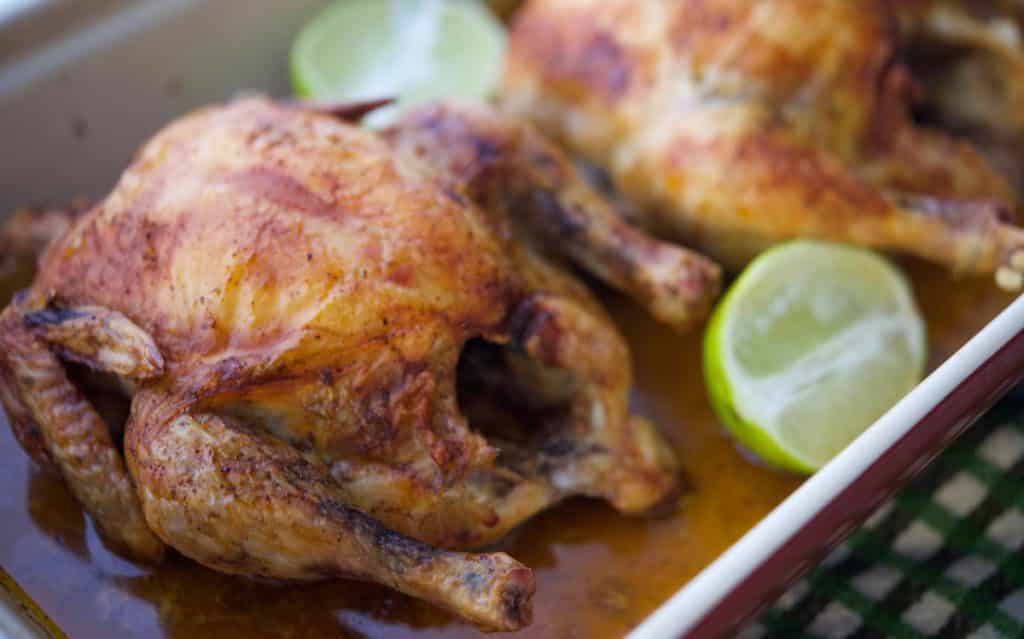 Chili Lime Roasted Cornish Hens