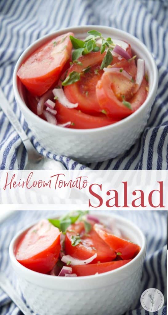 Heirloom Tomato Salad collage photo