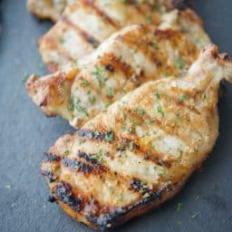 Honey Roasted Garlic Grilled Pork Chops