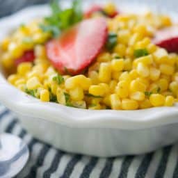 Strawberry Mint Corn Salad