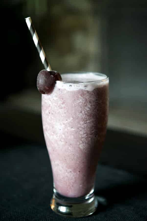 Cherry Almond Smoothie in glass
