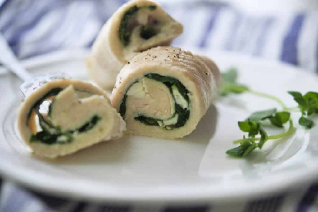 Greek Chicken Roll Ups