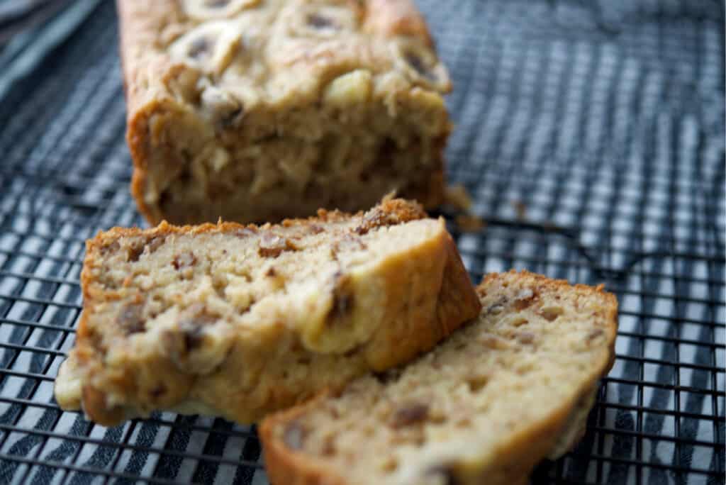 Walnut Cream Cheese Banana Bread