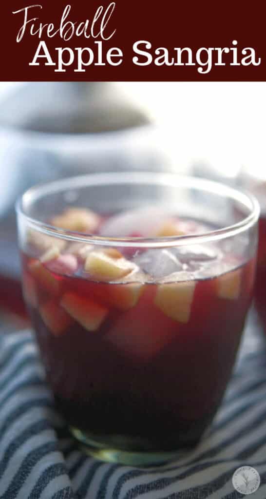 If you're looking for a new Fall cocktail, this Fireball Apple Sangria made with five ingredients is a must try. 