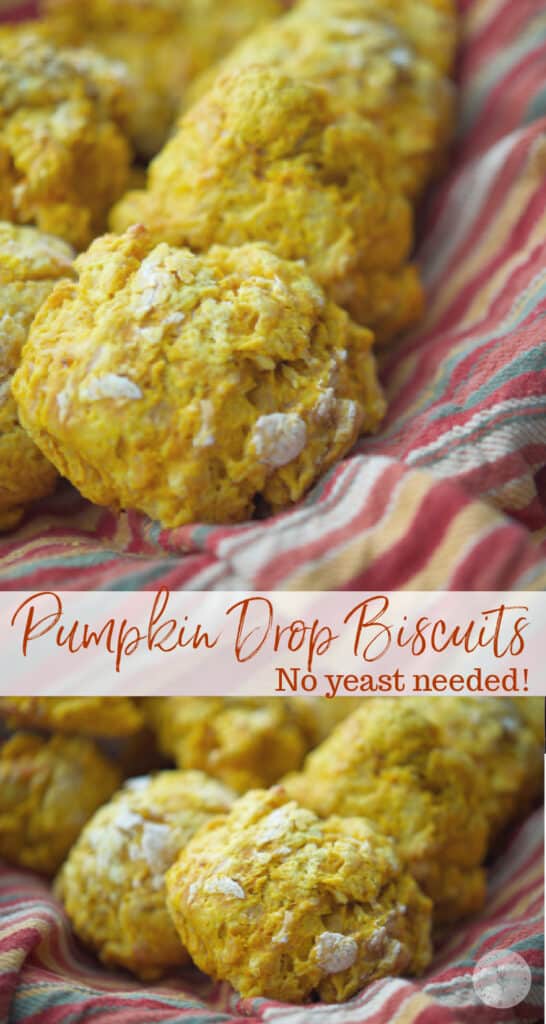 These flaky Pumpkin Drop Biscuits are so deliciously light and buttery, you'll never make homemade yeast rolls again! 