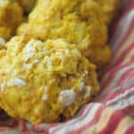 These flaky Pumpkin Drop Biscuits are so deliciously light and buttery, you'll never make homemade yeast rolls again! 