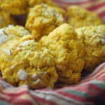 These flaky Pumpkin Drop Biscuits are so deliciously light and buttery, you'll never make homemade yeast rolls again! 