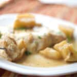 Skillet Normandy Pork Chops on a plate