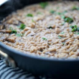 Balsamic Mushroom Risotto