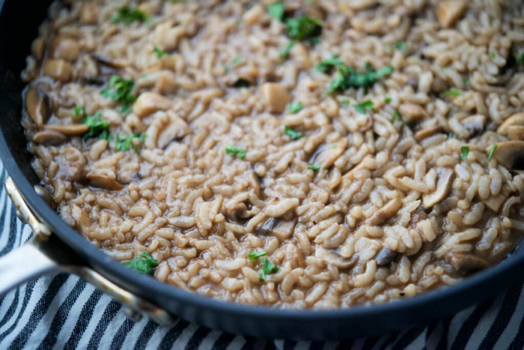 Balsamic Mushroom Risotto