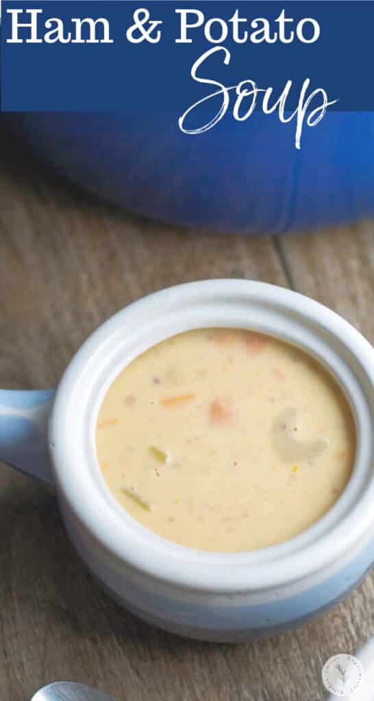 This creamy Ham and Potato Soup made with Yukon gold potatoes, ham and vegetables is a tasty way to to utilize leftovers. 